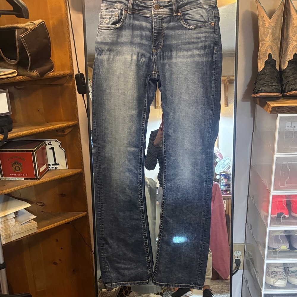BKE Women's Boot Cut Jeans - Blue